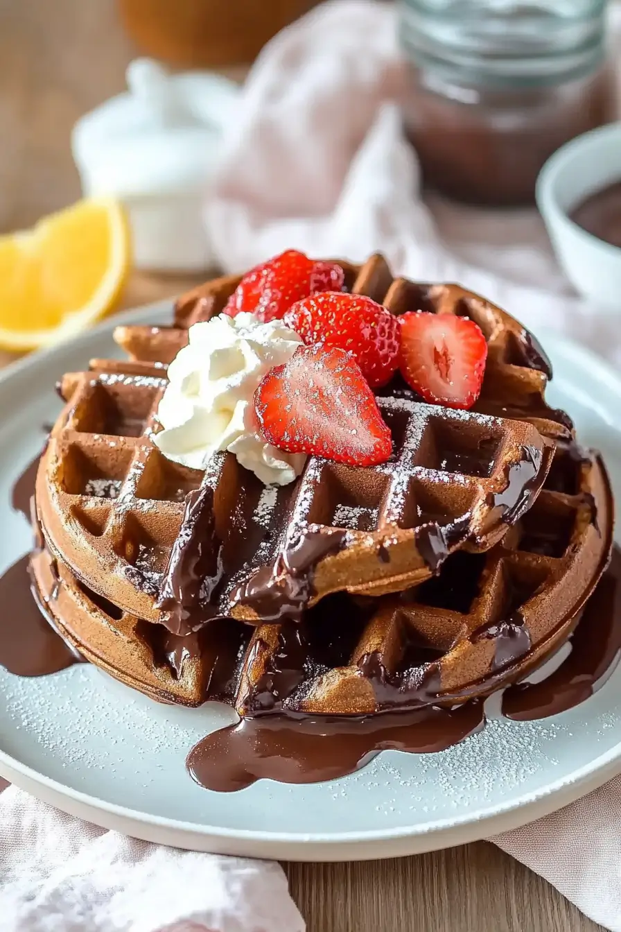 Chocolate Cake Mix Waffles – The Ultimate Cozy Winter Treat