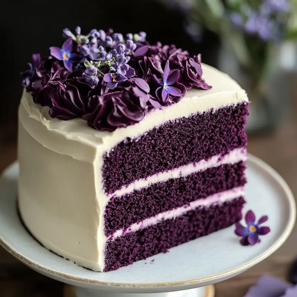 Royal Purple Velvet Cake: A Regal Spring Dessert to Impress