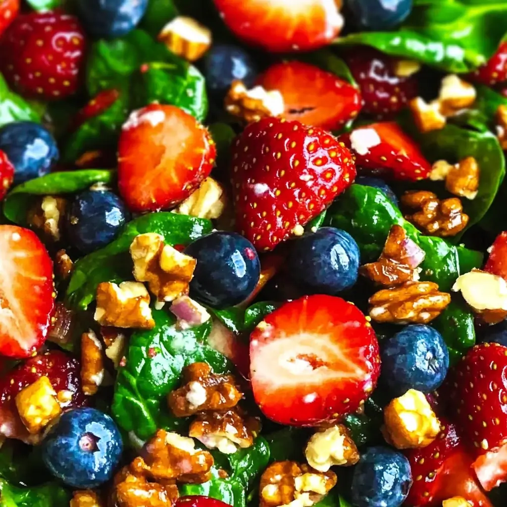 Fresh Strawberry Spinach Salad Recipe (Spring Favorite!)