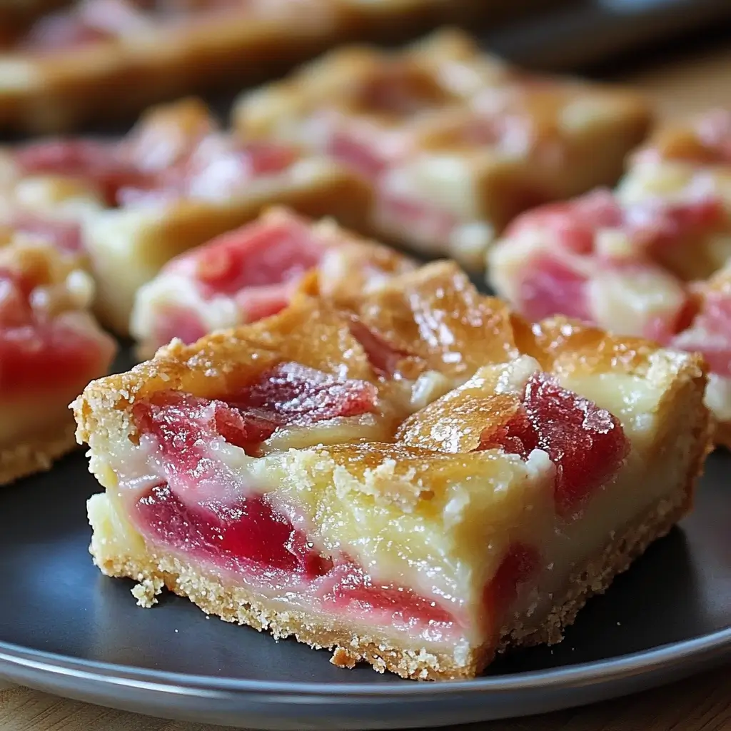 Rhubarb Custard Bars: A Sweet Slice of Summer