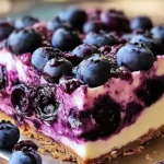 blueberry dessert recipe card