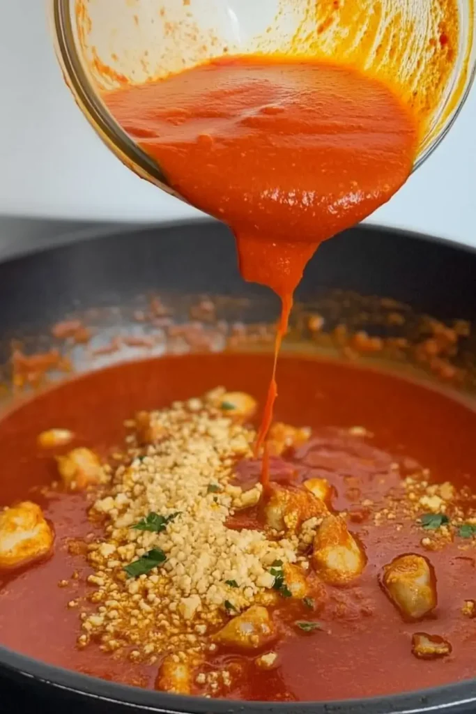 Step-by-step cooking butter chicken
