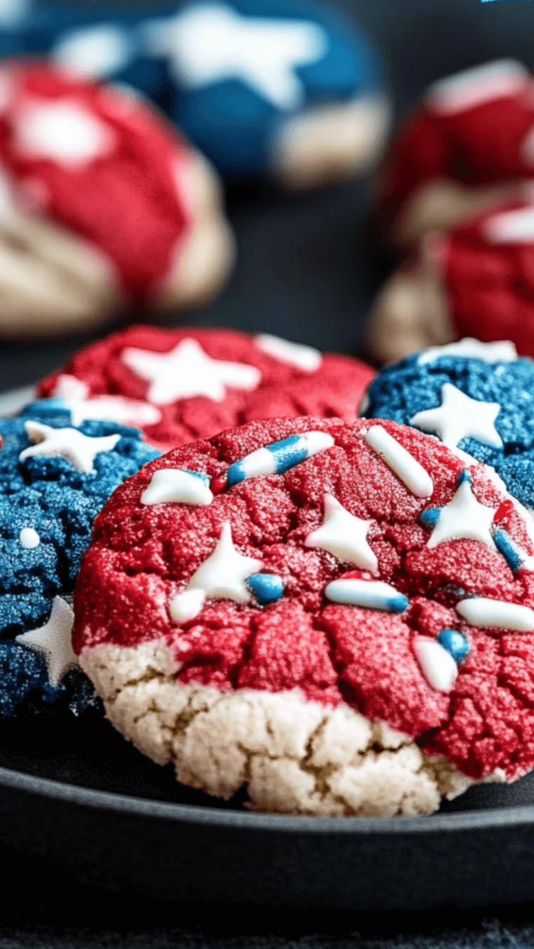 Patriotic Crinkle Cookies with a Butter-Rich Base and One Unexpected Twist