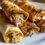 Air Fryer Chicken Taquitos with Hidden Veggies
