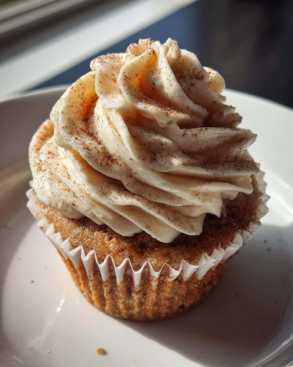 Apple Cider Cupcakes with Spiced Buttercream Frosting - detail 1