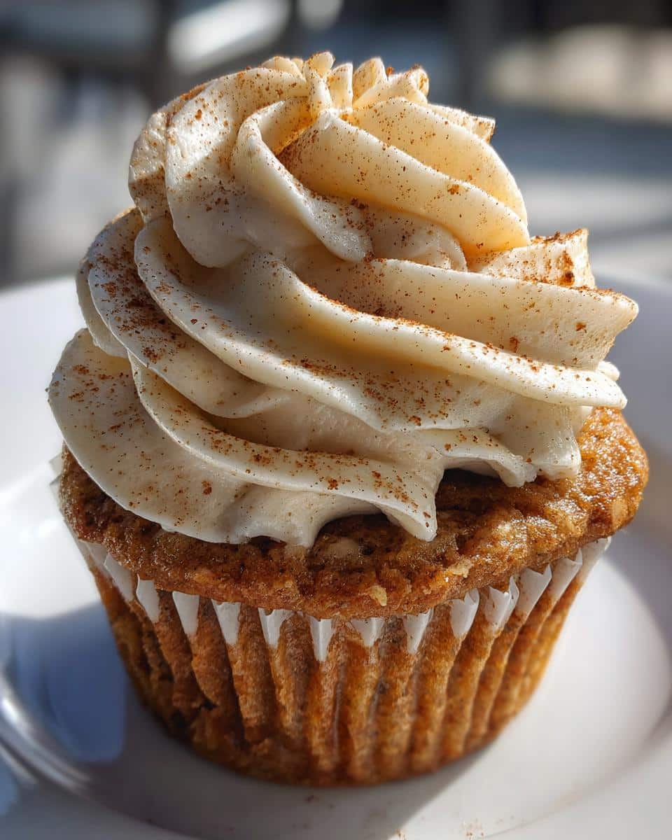 Apple Cider Cupcakes with Spiced Buttercream Frosting - detail 3