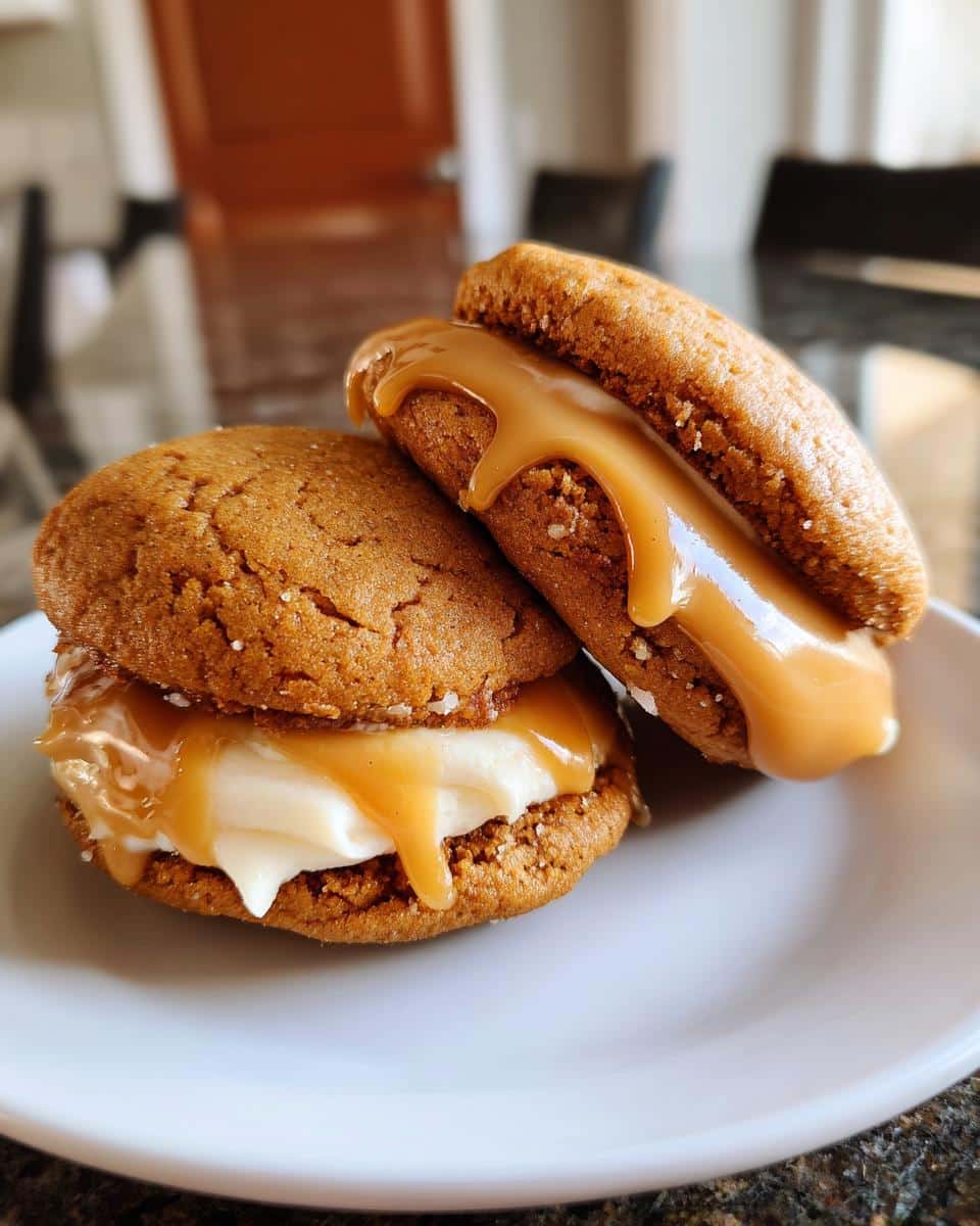 Apple Cider Whoopie Pie cookies with Caramel Filling - Emma's Cake Studio - detail 1