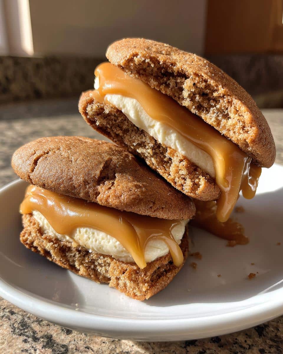 Apple Cider Whoopie Pie cookies with Caramel Filling - Emma's Cake Studio - detail 2