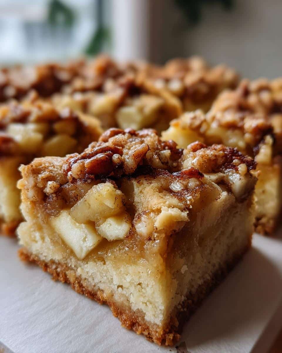 Apple Crisp Shortbread Bars - detail 1