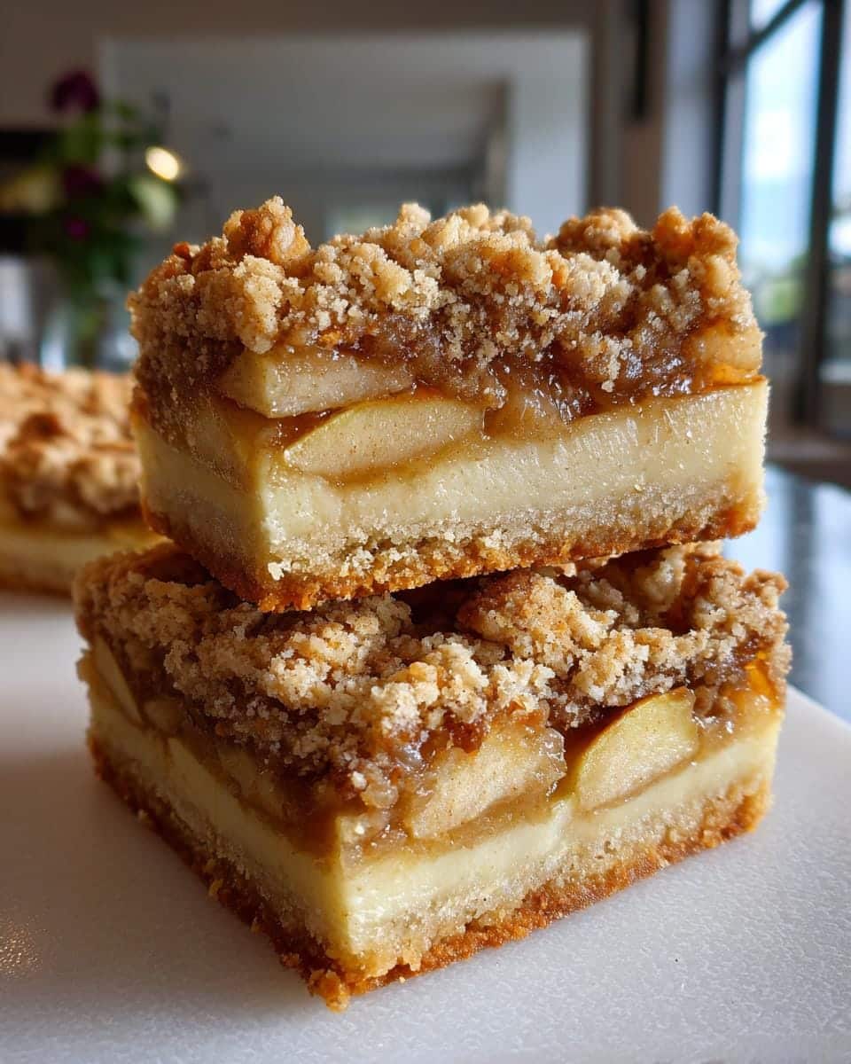 Apple Crisp Shortbread Bars - detail 2