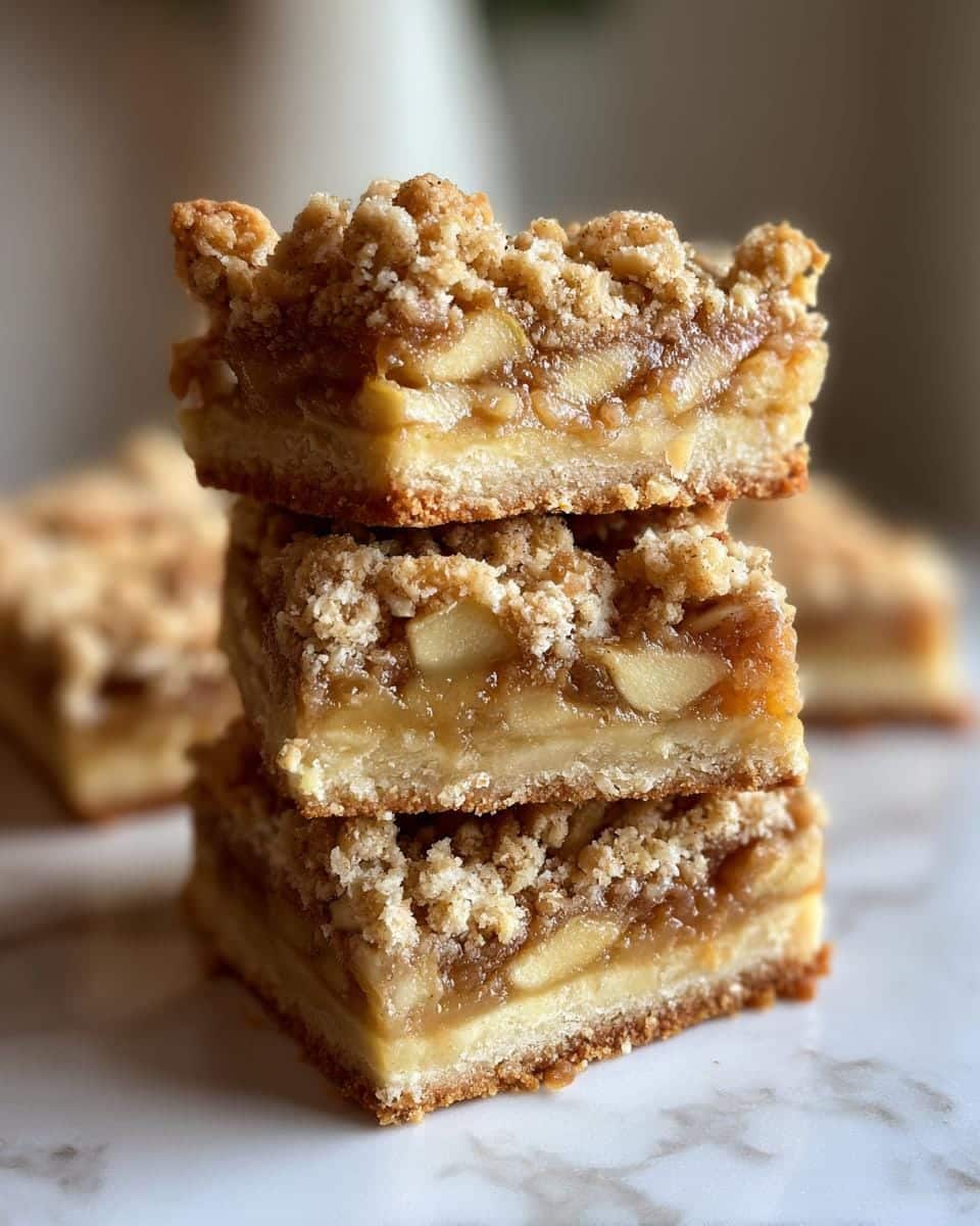 Apple Crisp Shortbread Bars - detail 3