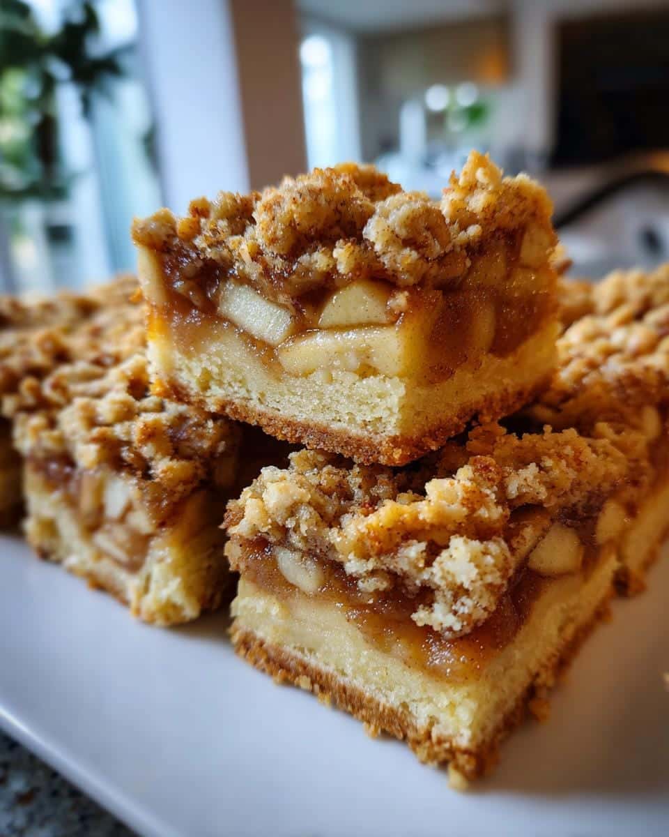 Apple Crisp Shortbread Bars - detail 4