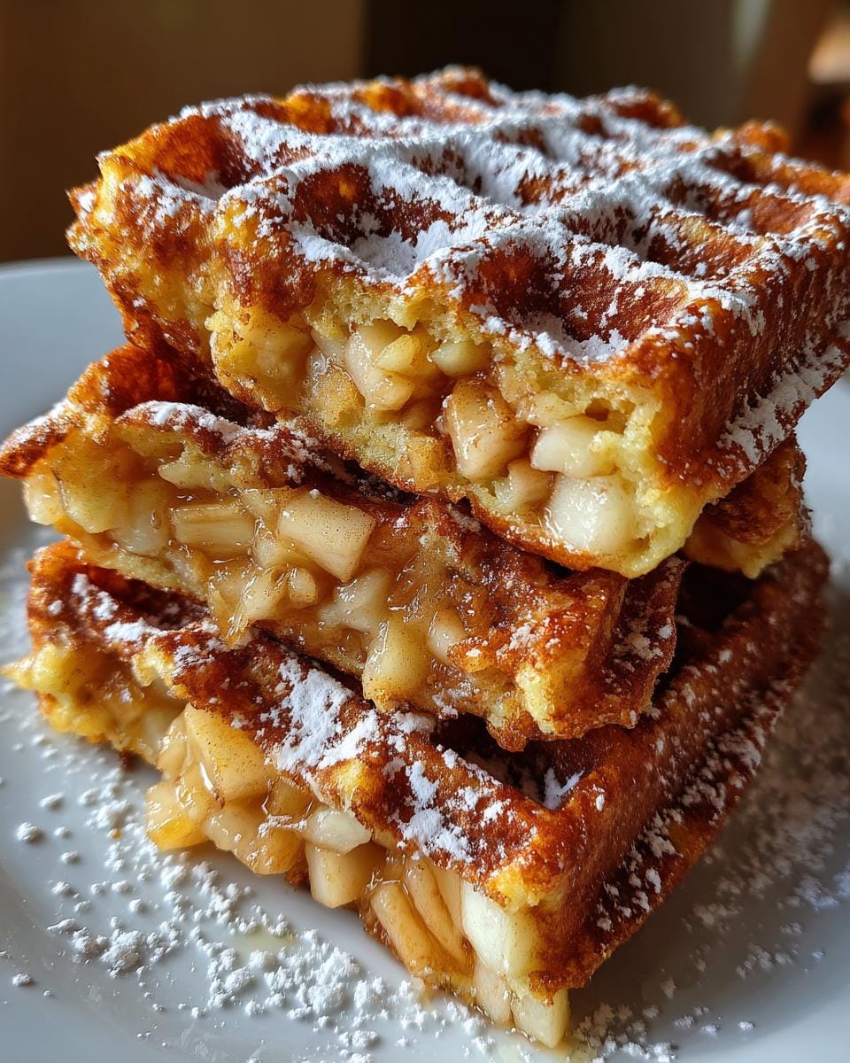 Apple Fritter Waffle Donuts - detail 1