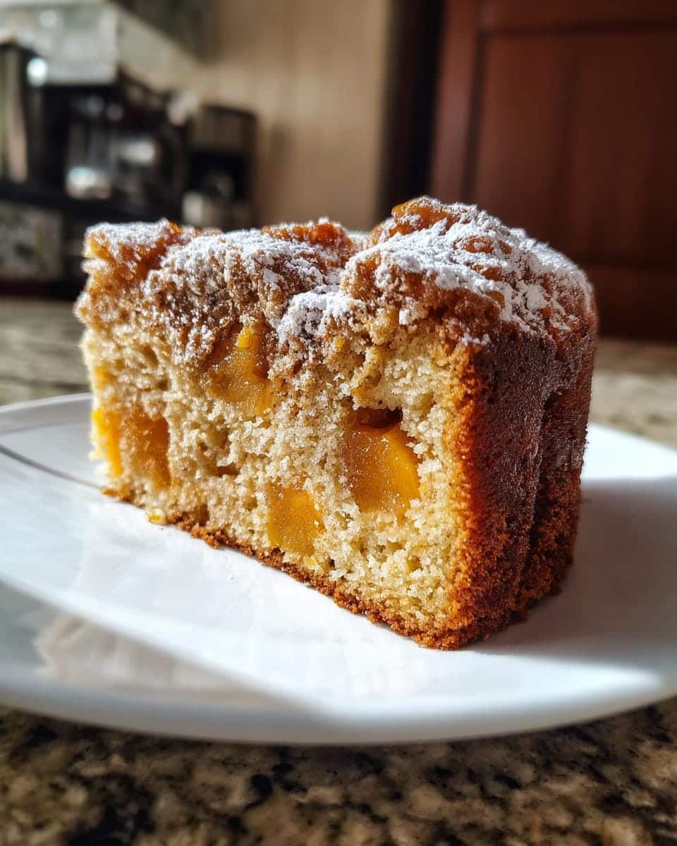 Brown Sugar Peach Cake - detail 1