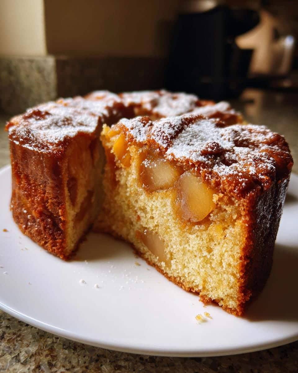 Brown Sugar Peach Cake - detail 3