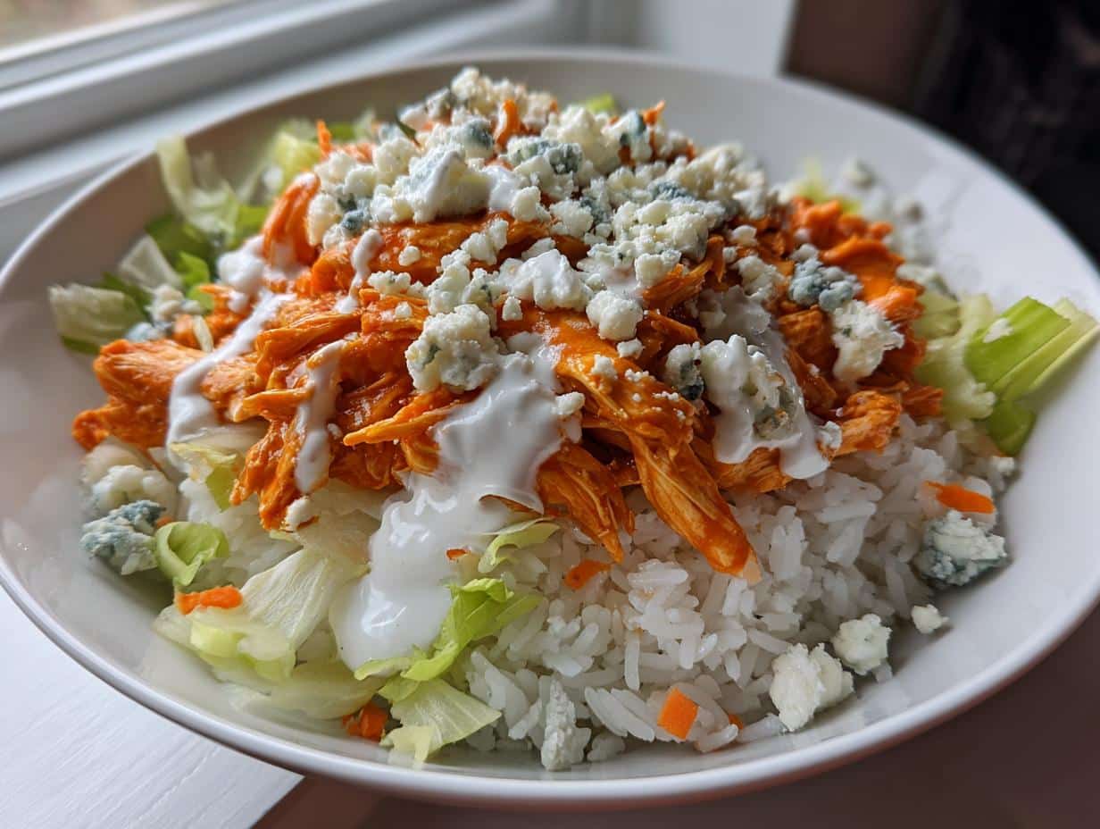 Fiery Buffalo Chicken Bowls Recipe in Just 35 Minutes