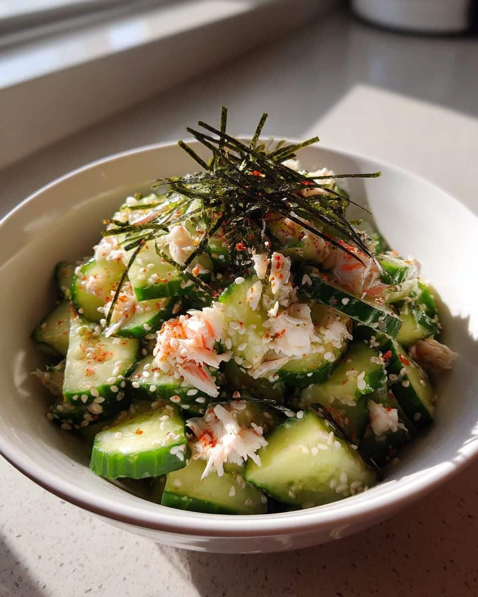 California Roll Cucumber Salad - detail 2