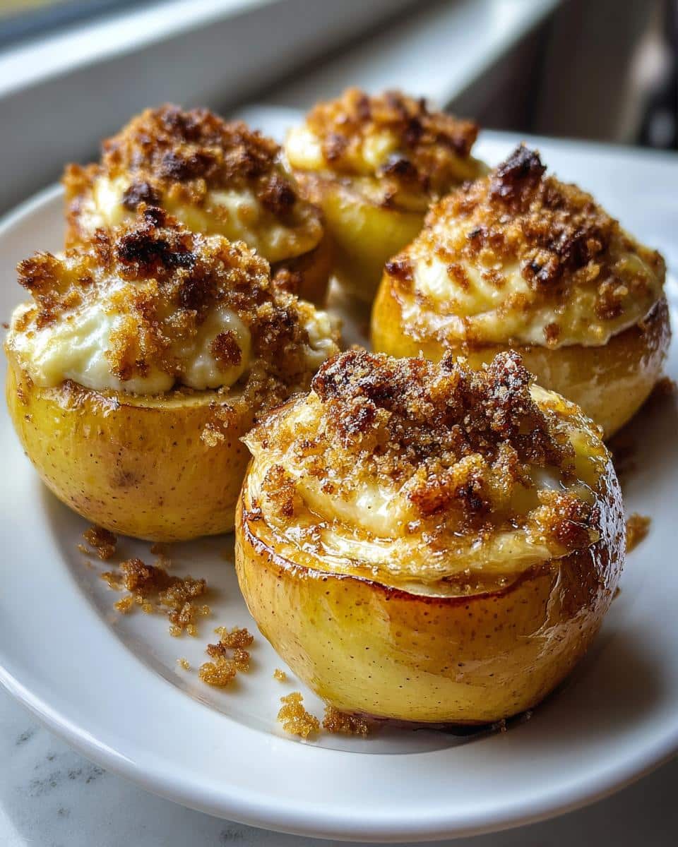 Cheesecake Stuffed Baked Apples - detail 1