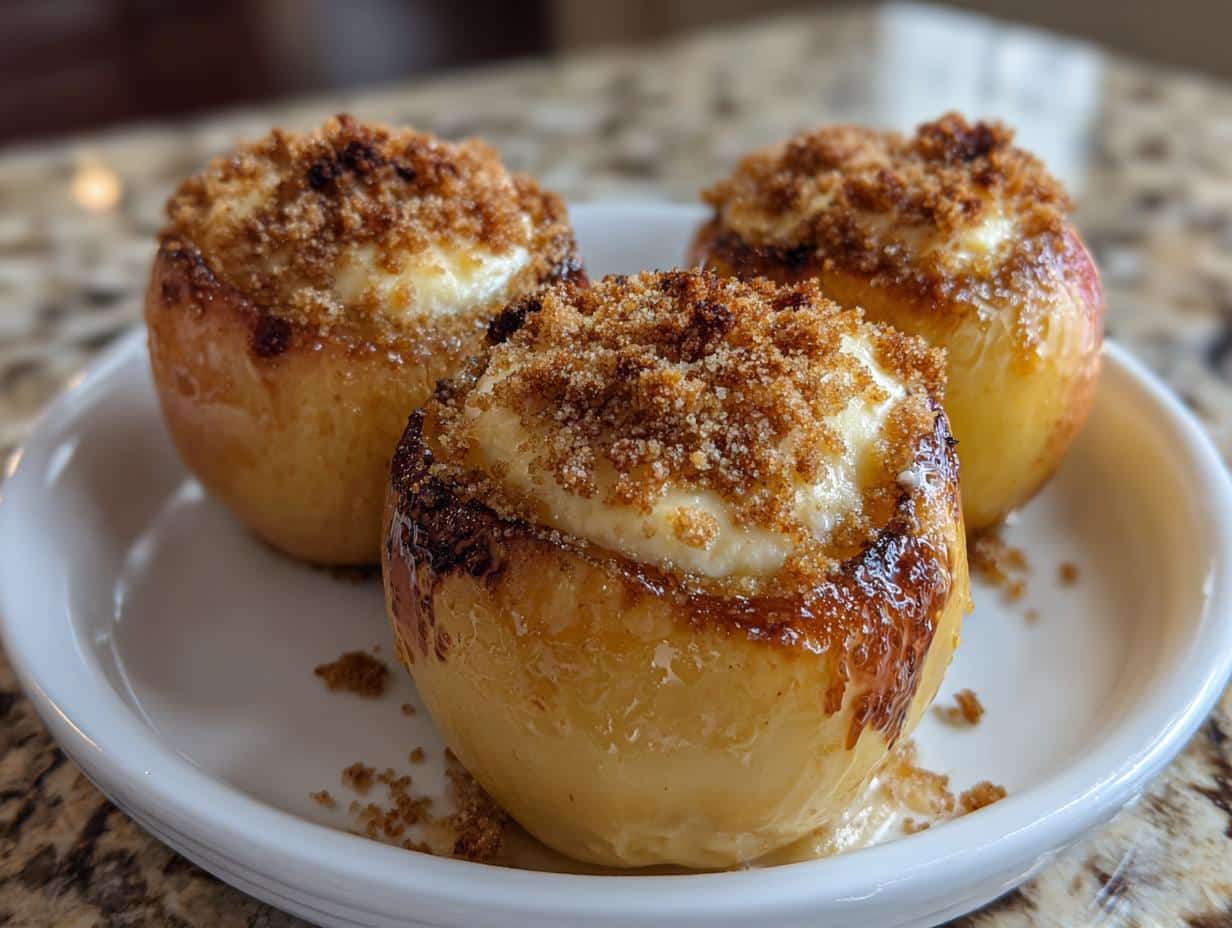 Irresistible Cheesecake Stuffed Baked Apples: 4 Simple Steps