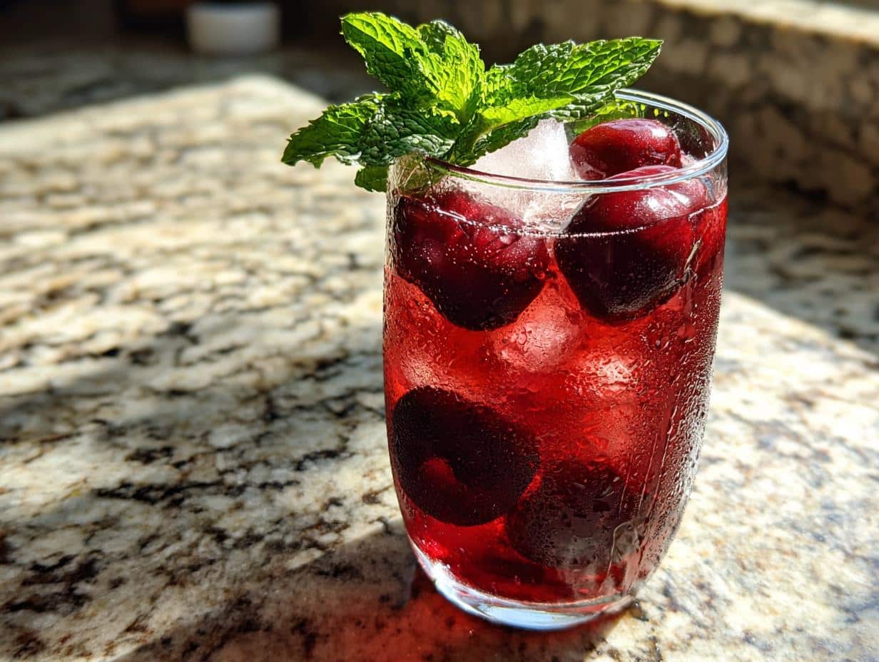 Unbelievably Refreshing Cherry Iced Tea in 3 Easy Steps
