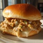 Chicken Alfredo Sloppy Joes