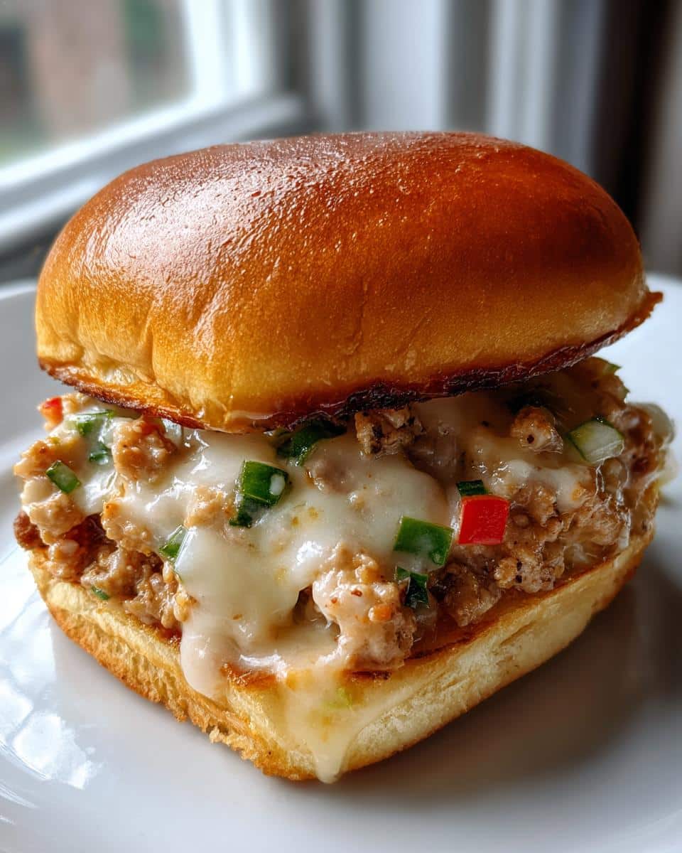 Chicken Alfredo Sloppy Joes - detail 2