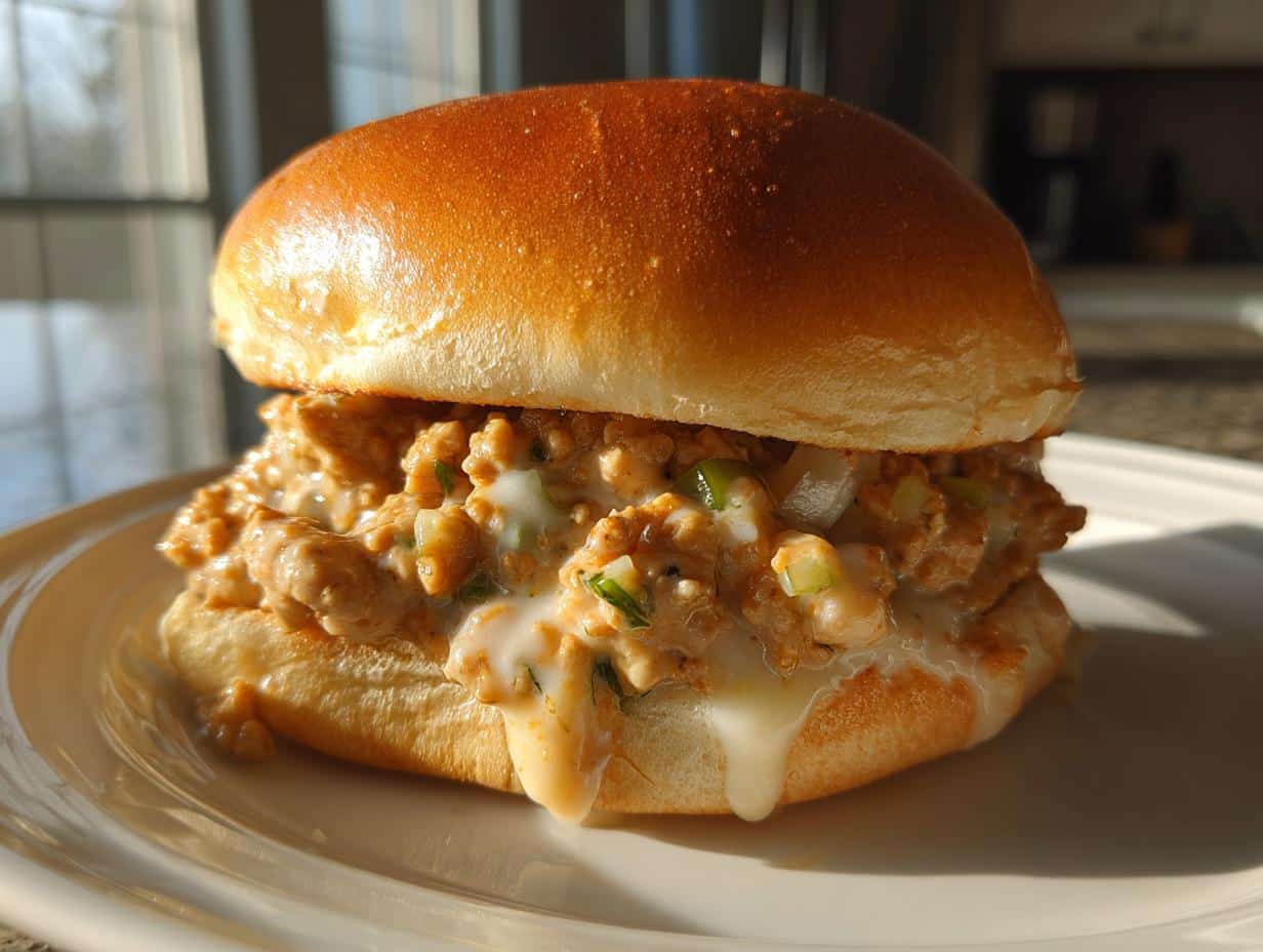 Creamy Chicken Alfredo Sloppy Joes in 25 Minutes – Bliss!