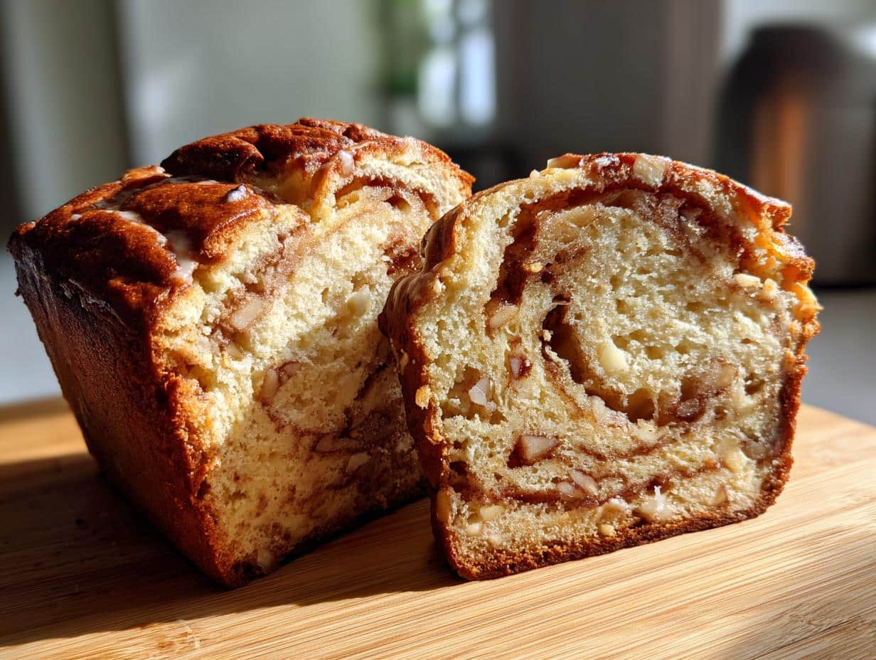 Amazing Cinnamon Swirl Apple Bread in 55 Minutes