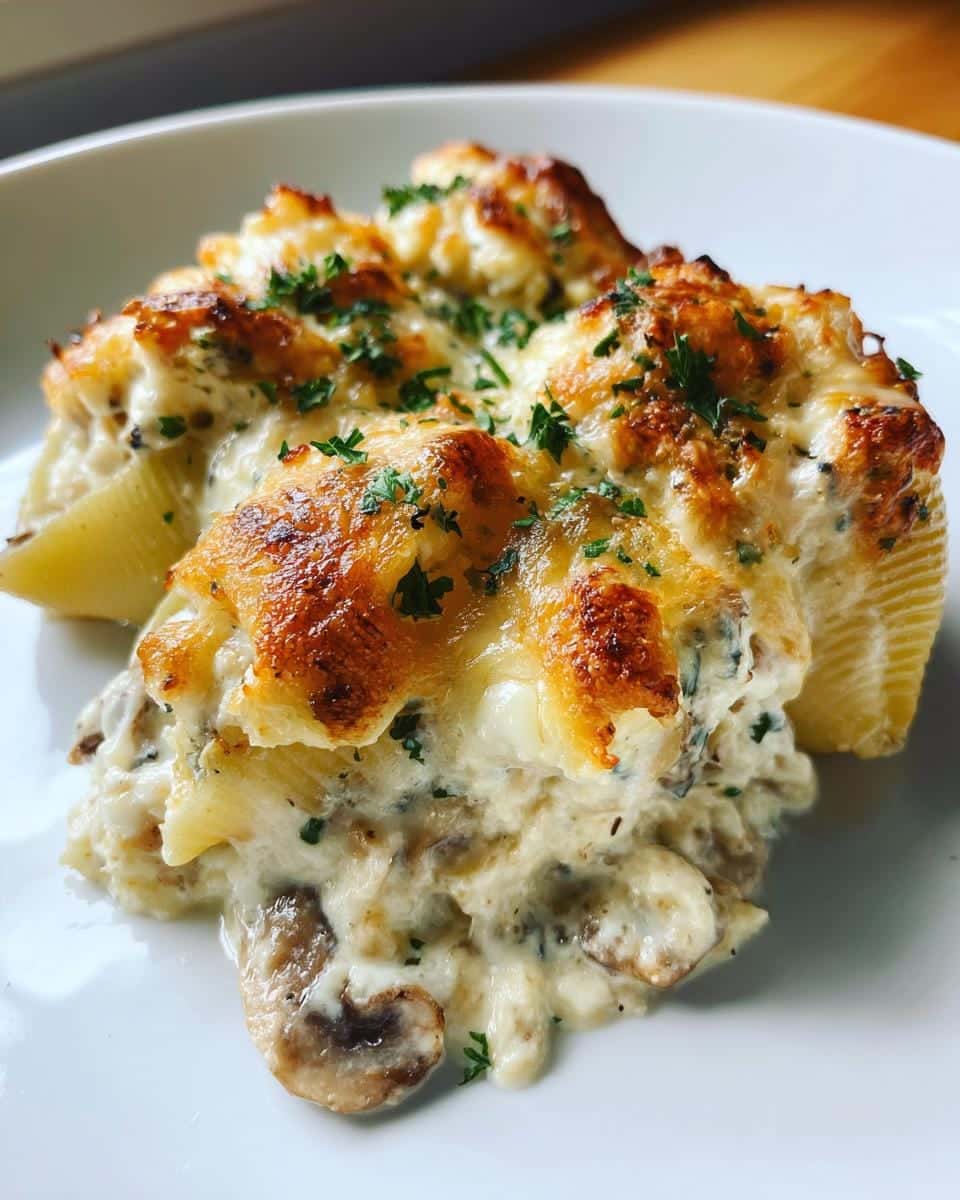 Creamy Garlic Mushroom Stuffed Shells - detail 1