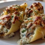 Creamy Garlic Mushroom Stuffed Shells