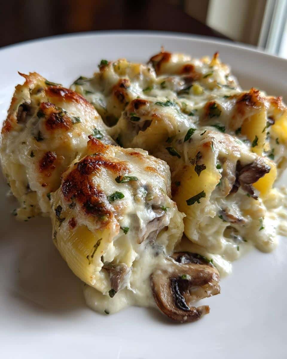 Creamy Garlic Mushroom Stuffed Shells - detail 2
