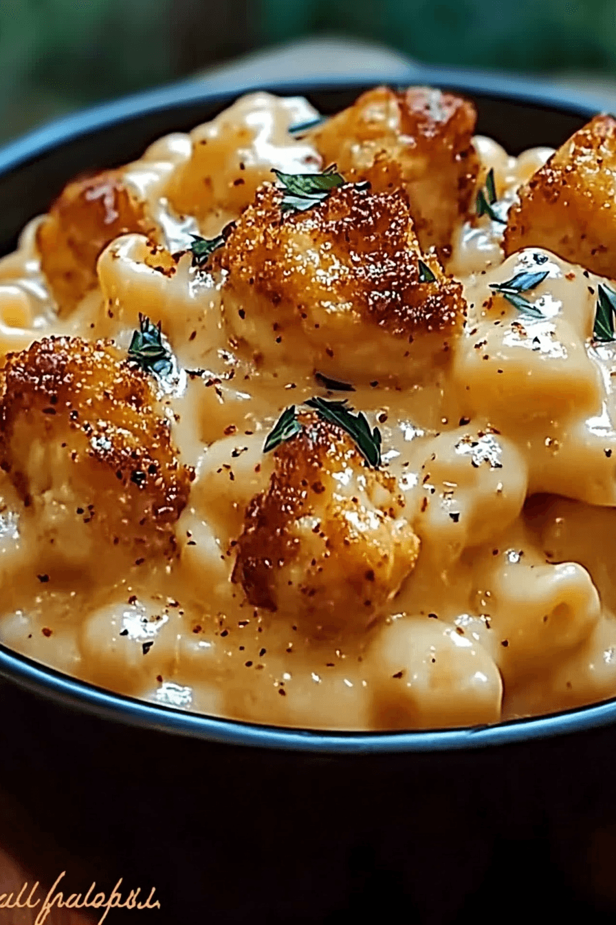 Creamy Honey Pepper Chicken Mac and Cheese Delight