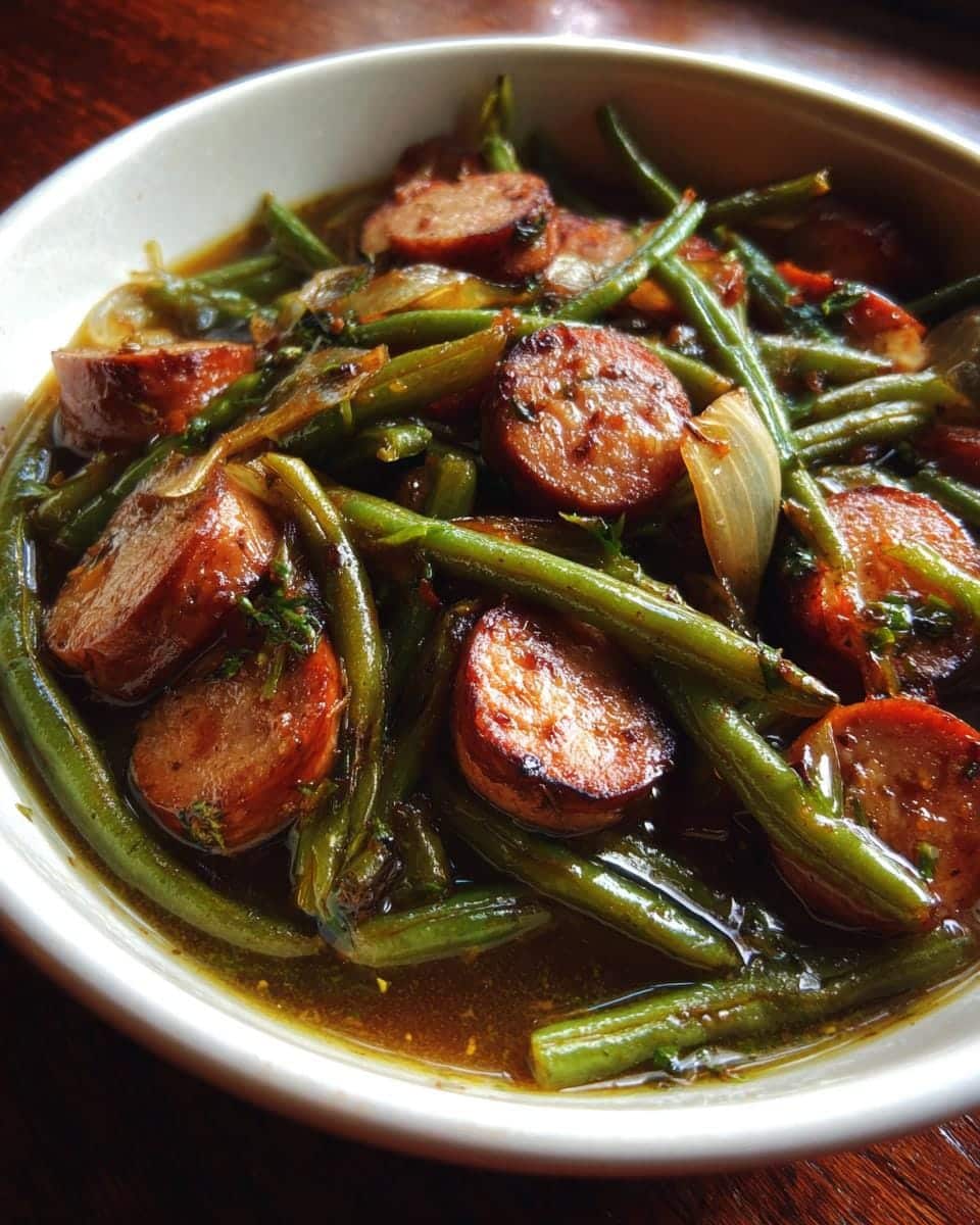 Crockpot Kielbasa and Green Beans - detail 2