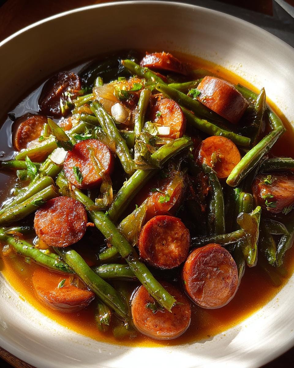 Crockpot Kielbasa and Green Beans - detail 3