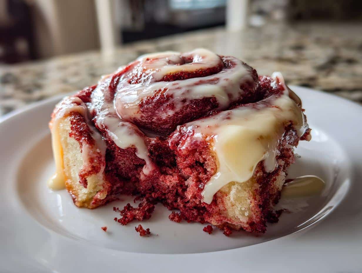 Irresistible Decadent Red Velvet Cinnamon Rolls for Fall