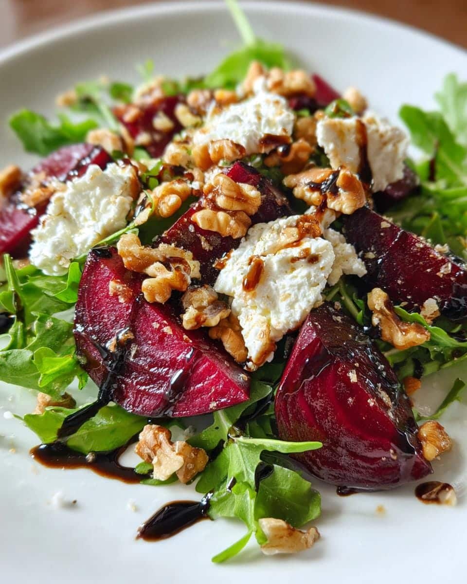 Delicious Beet Salad with Arugula Balsamic Vinaigrette - detail 1