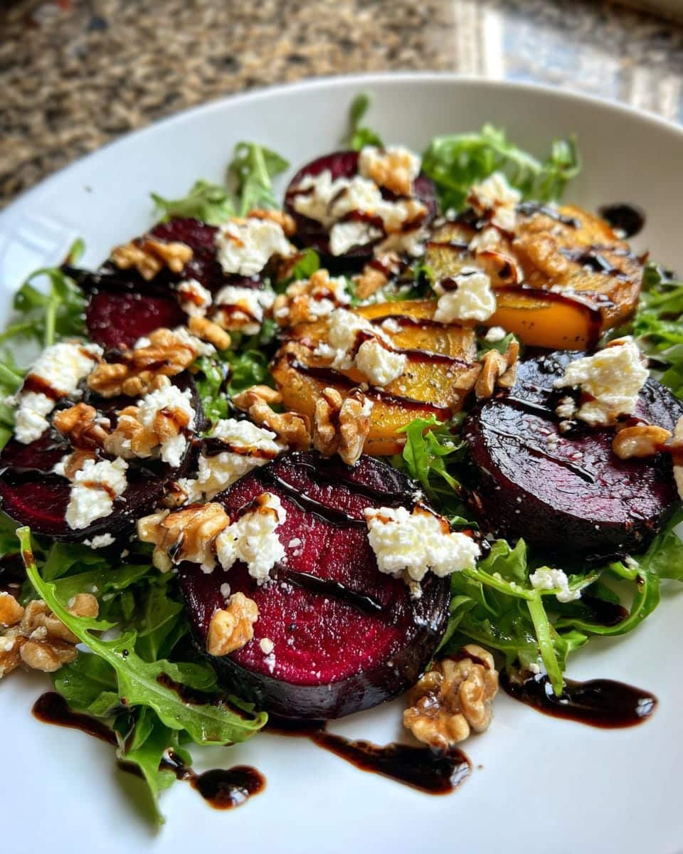 Delicious Beet Salad with Arugula Balsamic Vinaigrette - detail 2