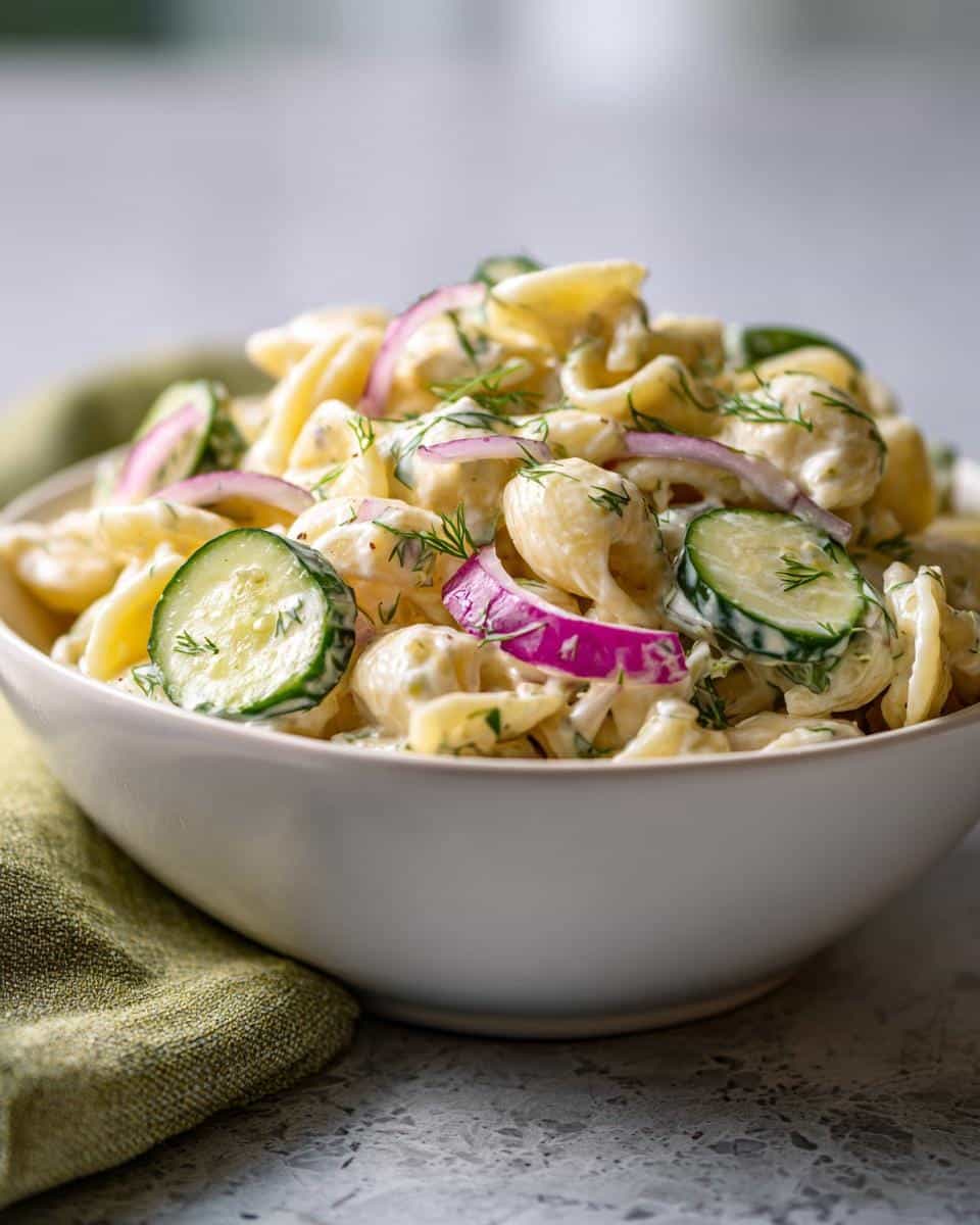 Dill Pickle Pasta Salad Recipe - detail 3