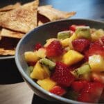 Fruit Salsa with Cinnamon Tortilla Chips