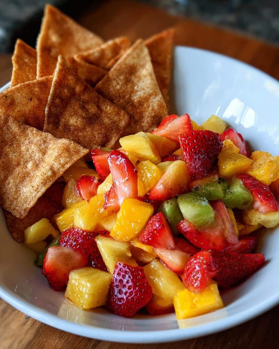Fruit Salsa with Cinnamon Tortilla Chips - detail 2