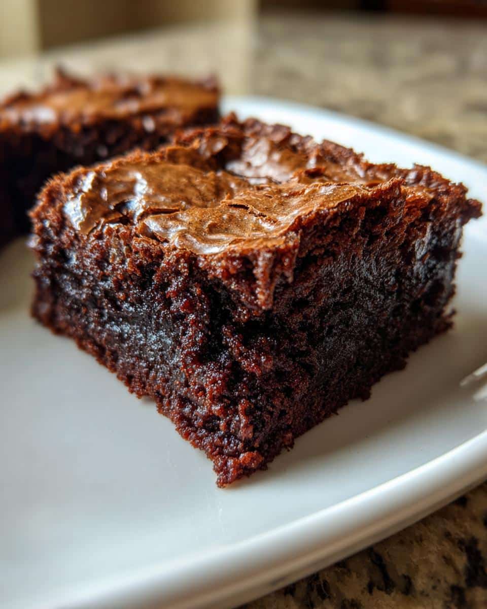 Fudgy Cocoa Brownies - detail 2