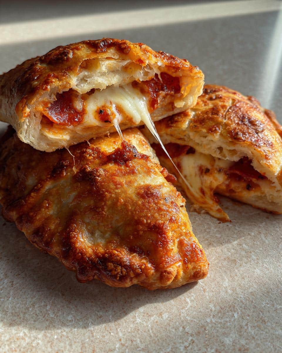 Homemade Easy Cheesy Pizza Pockets - detail 3