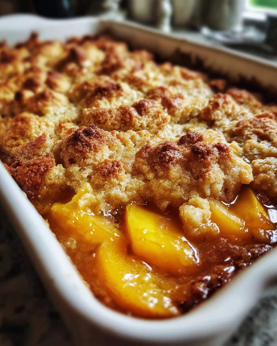 Homemade Peach Cobbler - detail 2