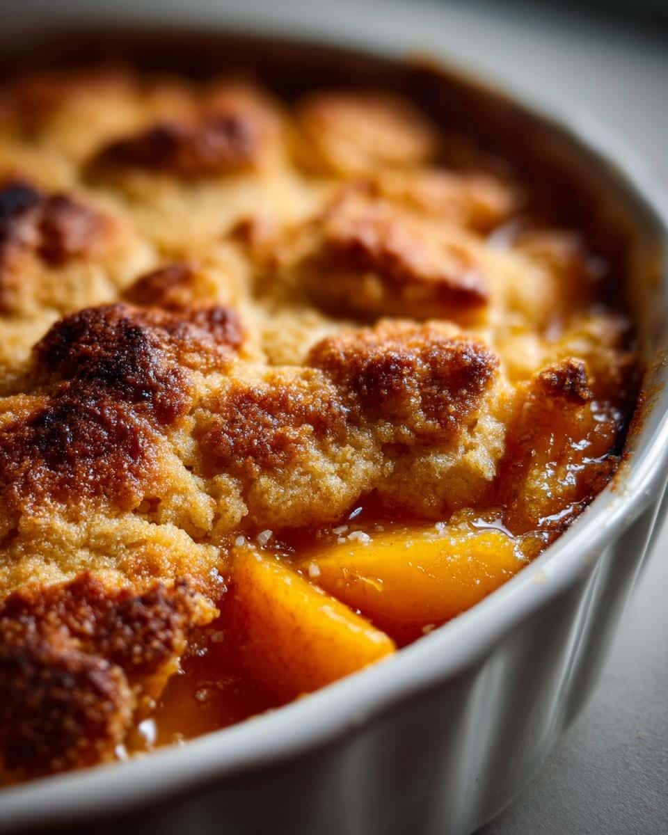 Homemade Peach Cobbler - detail 3