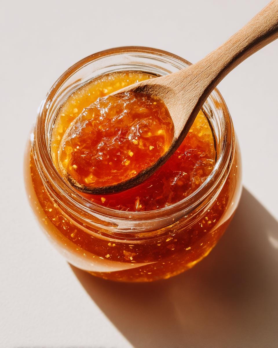 Homemade Peach Jam - detail 2