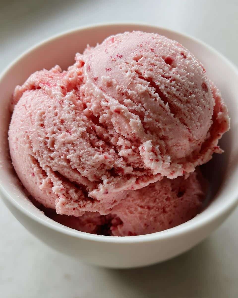 Homemade Strawberry Ice Cream - detail 1