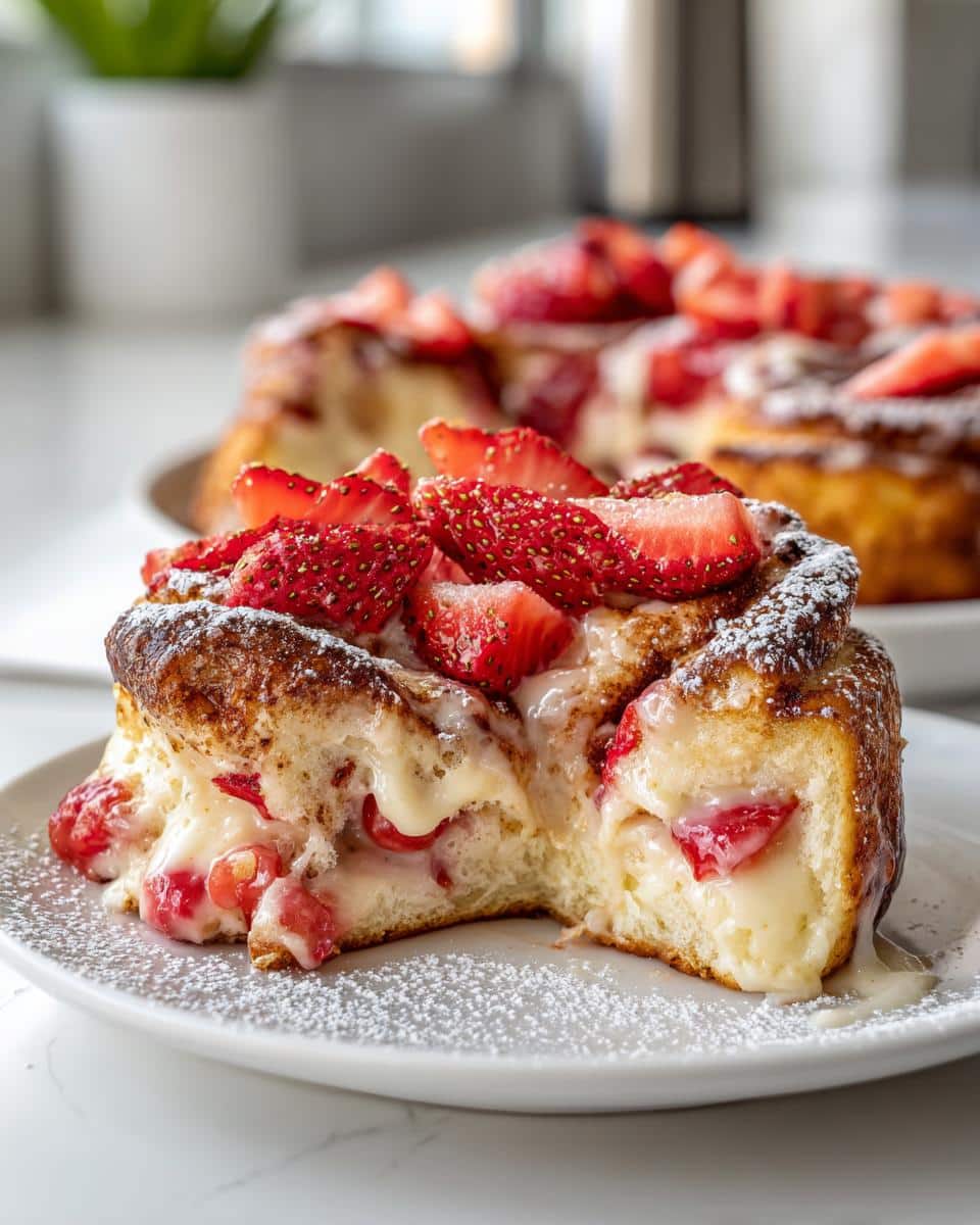 Irresistible Strawberry Cheesecake Cinnabon Rolls Recipe - detail 1