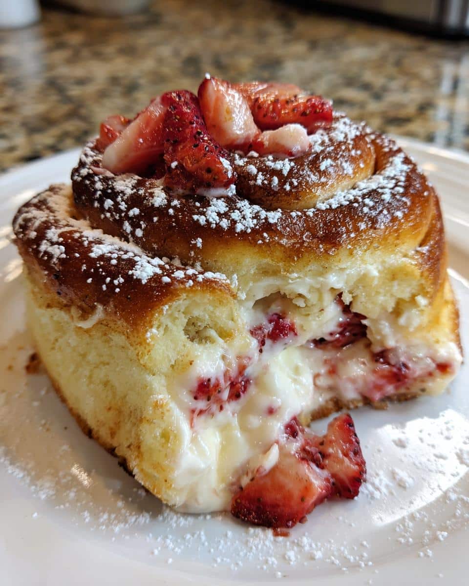 Irresistible Strawberry Cheesecake Cinnabon Rolls Recipe - detail 2