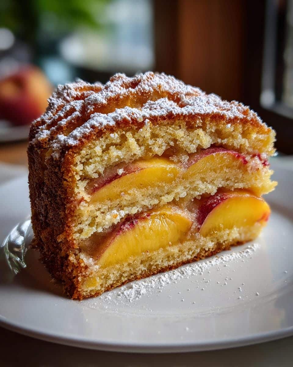 Irresistible Summer Peach Cake - detail 1