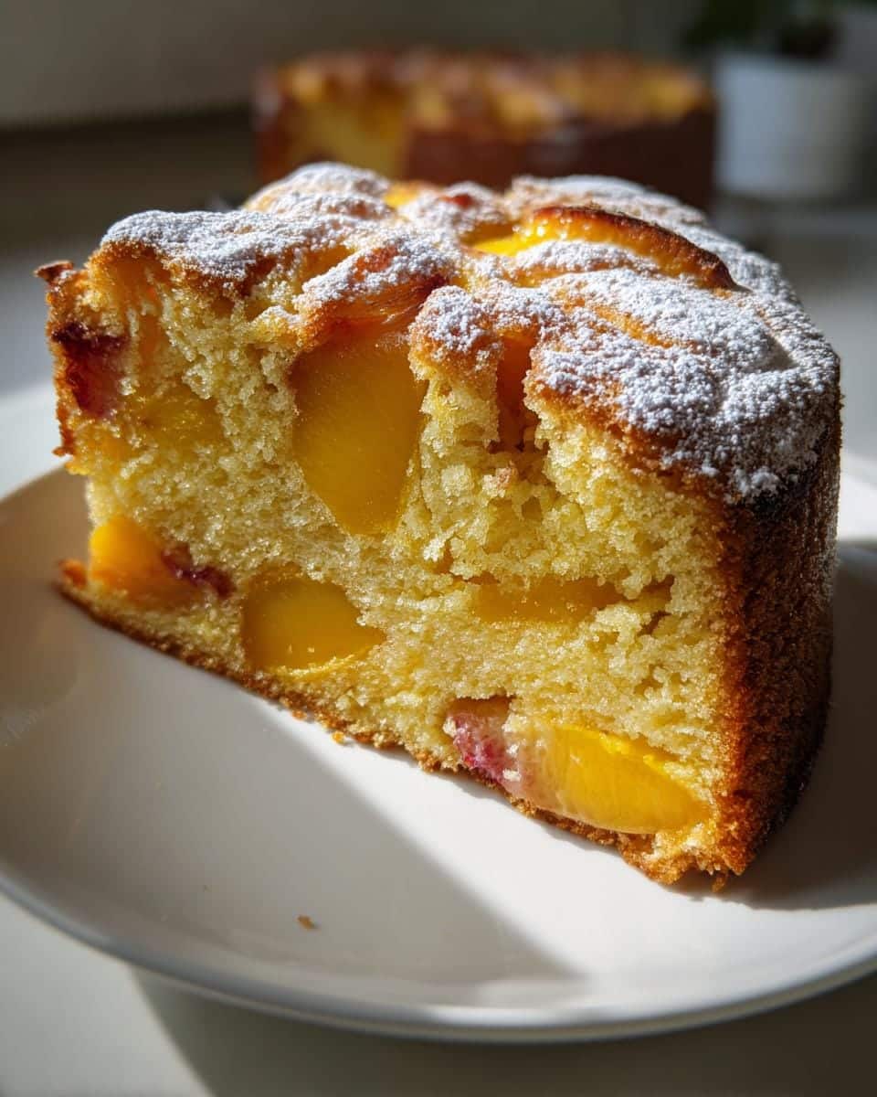 Irresistible Summer Peach Cake - detail 2